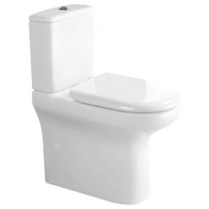 Compact White Back-to-Wall Toilet Suite