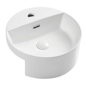 Reba Semi-Recessed Basin with Tap Hole
