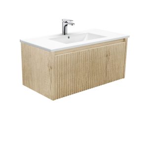 Dolce Alina Scandi Oak 900mm Wall-Hung Vanity