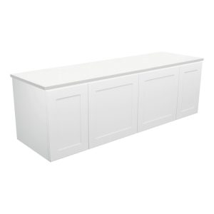 Mila 1500mm Double Basin Wall-Hung Vanity with Stone Top