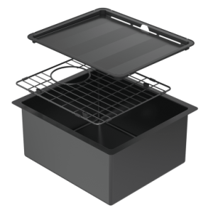 Piazza Finishes Square Single Bowl Sink