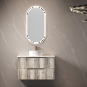 900mm Tuscana Wall Hung Vanity with Stone Top