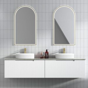 1800mm Perla Mark II Wall Hung Vanity with Stone Top