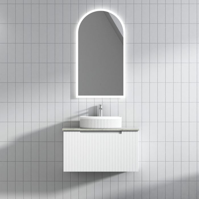 750mm Perla Mark II Wall Hung Vanity with Stone Top
