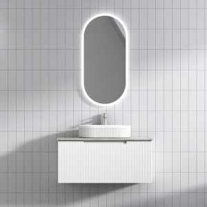 900mm Perla Mark II Wall Hung Vanity with Stone Top