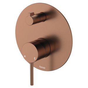 Kaya Wall Diverter Mixer with Round Plate