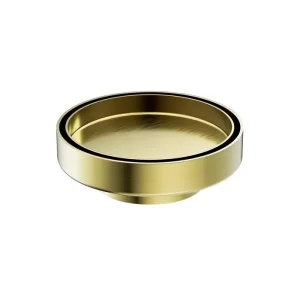Round Brushed Gold Slim Tile Insert Floor Waste