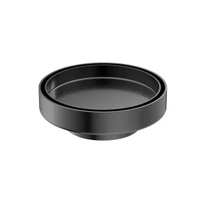 Round Gun Metal Slim Tile Insert Floor Waste