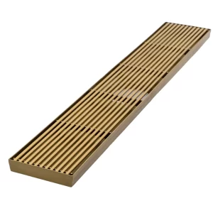 Lineal Grill Floor Waste Brushed Gold DIY Outlet
