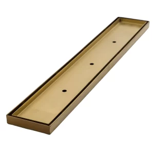 Lineal Tile Insert Floor Waste Brushed Gold DIY Outlet