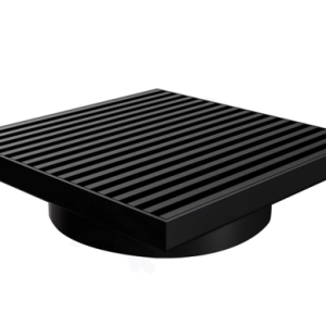 Square Black Slim Grill Floor Waste