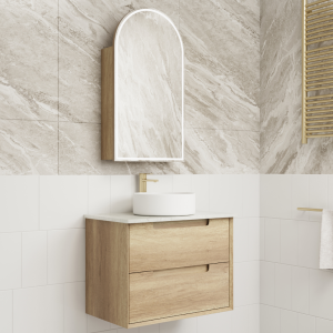 750mm Moreno Wall Hung Vanity with Ceramic Top