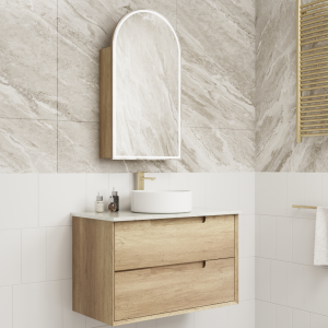 900mm Moreno Wall Hung Vanity with Stone Top