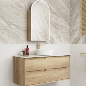 1200mm Moreno Wall Hung Vanity with Ceramic Top