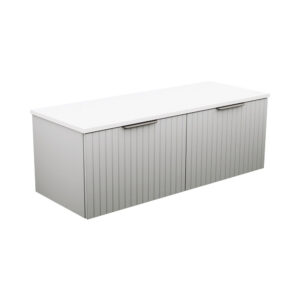 Bayview 1200mm Double Bowl Wall-Hung Vanity with Concrete Top