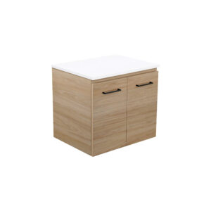 Carmen Door 600mm Wall-Hung Vanity with Solid Surface Top