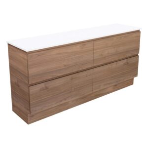 Carmen All Drawer 1800mm Single Bowl Floor Standing Vanity with Vanessa Poly-Marble Top