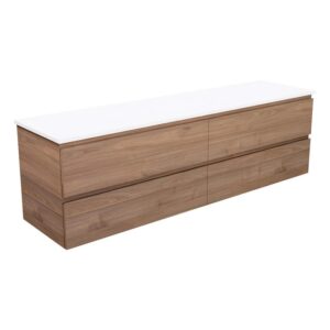 Carmen All Drawer 1800mm Double Bowl Wall Hung Vanity with Concrete Top