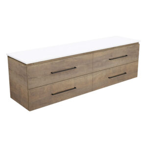 Carmen All Drawer 1800mm Single Bowl Wall Hung Vanity with Concrete Top