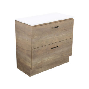 Carmen All Drawer 900mm Floor Standing Vanity with Rotondo Ceramic Top