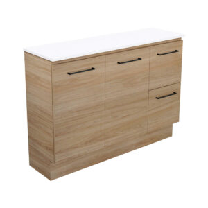 Carmen Ensuite Door & Drawer 1200mm Floor Standing Vanity with Delgado Ceramic Top