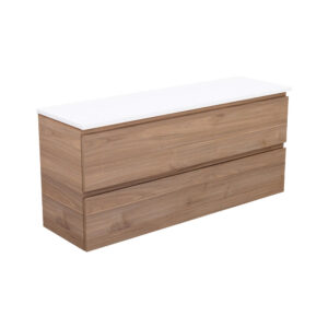 Carmen Ensuite All Drawer 1200mm Wall Hung Vanity with Solid Surface Top