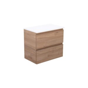 Carmen Ensuite All Drawer 600mm Wall-Hung Vanity with Solid Surface Top
