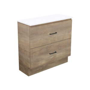 Carmen Ensuite All Drawer 900mm Floor Standing Vanity with Delgado Ceramic Top