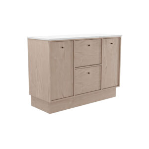 Cierra 1200mm Double Bowl Floor Standing Vanity with Dolce Ceramic Top