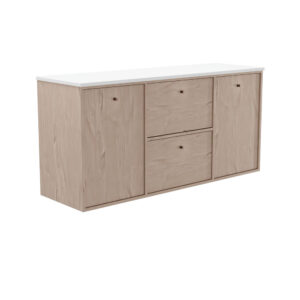 Cierra 1500mm Double Bowl Wall-Hung Vanity with Stone Top