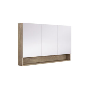 Aluca 1200mm Display Shelf Mirror Cabinet