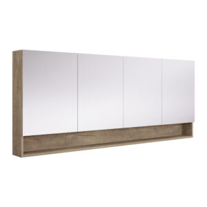 Aluca 1800mm Display Shelf Mirror Cabinet
