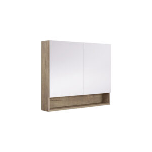 Aluca 900mm Display Shelf Mirror Cabinet
