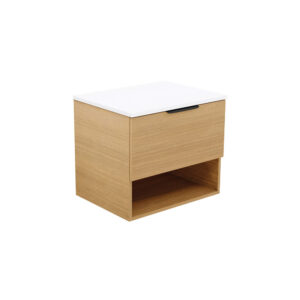 Kassi 600mm Wall-Hung Vanity with Solid Surface Top