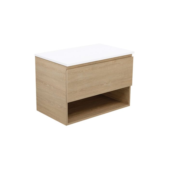Kassi 750mm Wall-Hung Vanity with Solid Surface Top