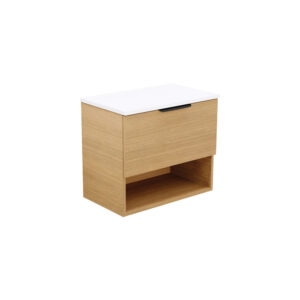 Kassi Ensuite 600mm Wall Hung Vanity with Solid Surface Top
