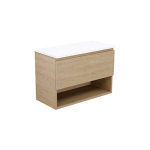 Kassi Ensuite 750mm Wall Hung Vanity with Solid Surface Top
