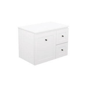 Newport Door & Drawer 750mm Wall Hung Vanity with Concrete Top