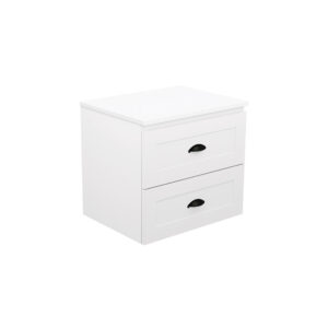 Newport All Drawer 600mm Wall Hung Vanity with Solid Surface Top