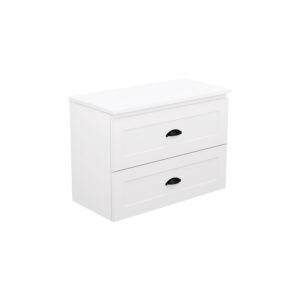Newport Ensuite All Drawer 750mm Wall Hung Vanity with Solid Surface Top