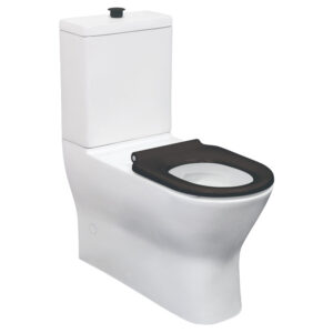 Delta Care Back-to-Wall Toilet Suite with Black Seat