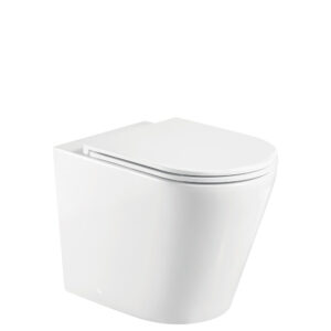 Aluca Tornado Flush Wall-Faced Toilet Suite with Slim Seat
