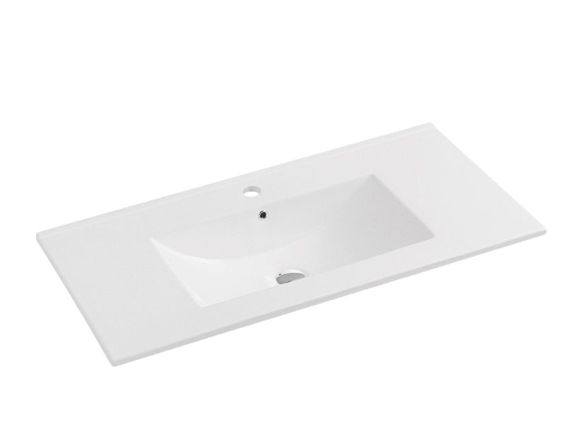 900mm Neva Wall Hung Vanity with Ceramic Top - Image 2