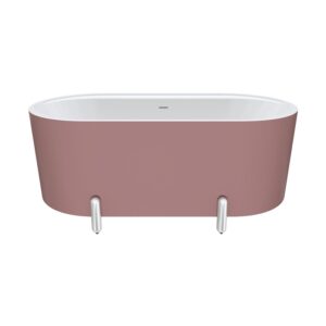 1500mm Matte Rouge Aluca Freestanding Bath with Legs
