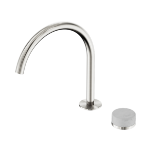 Serenity Progressive Bath/Kitchen Mixer with Arc Spout and Carrara Handles