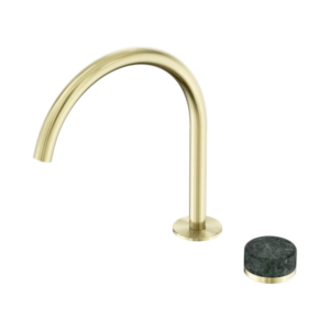 Serenity Progressive Bath/Kitchen Mixer with Arc Spout and Verde Alpi Handles