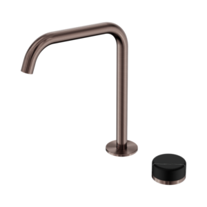 Serenity Progressive Bath/Kitchen Mixer with Edge Spout and Marquina Black Handles