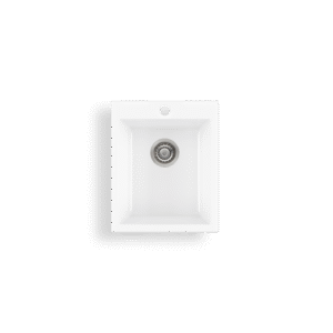 Sicily White Single Bowl Fireclay Topmount Sink