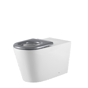 Vienna Wall Faced Care Toilet Suite With Grey Seat