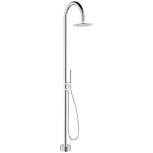 Kaya Floor Mounted Outdoor Twin Shower